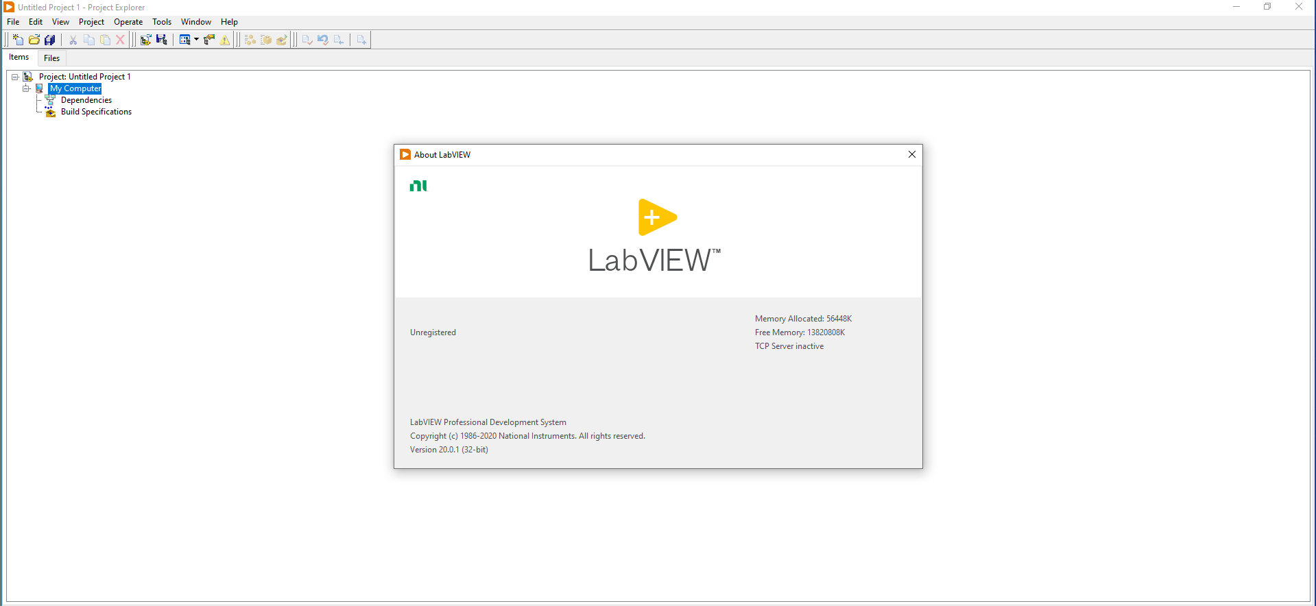 NI LabView 2020 SP1 v20.0.1 (x86-x64)