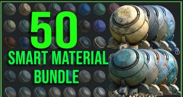 ArtStation Marketplace 50 High Quality Metal Smart Material Bundle