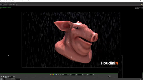 Skillshare Introduction to VFX w Houdini Series Making it Rain