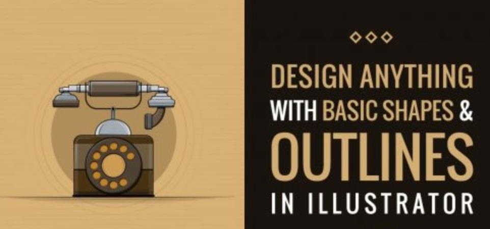 Designing with Basic Shapes and Outlines in Adobe Illustrator