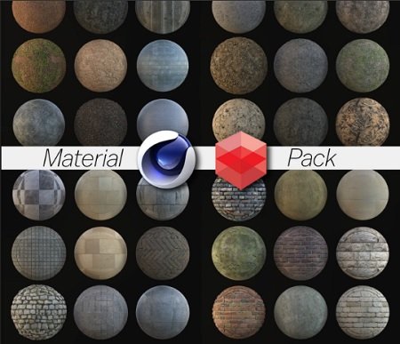 ArtStation Marketplace Redshift Rustic Material Pack 99