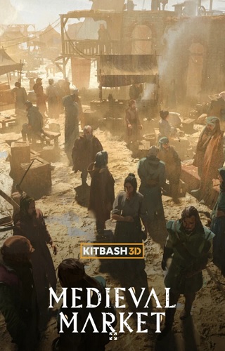 Kitbash3D Props Medieval Market
