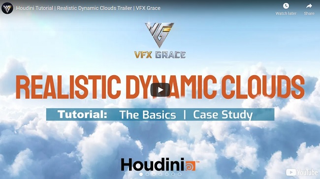 Gumroad Houdini realistic dynamic clouds VFX GRACE