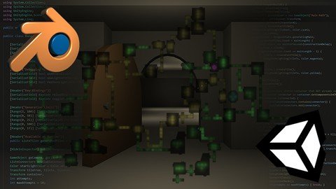 C Procedural Random Dungeon Generator in Unity 3D Blender