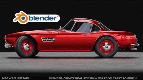 Blender Create Realistic BMW 507 From Start to Finish