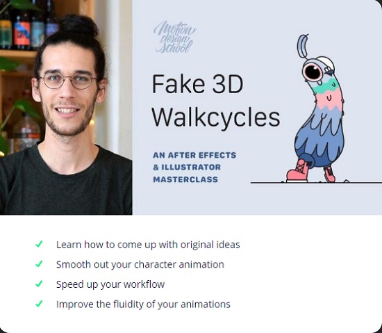 Motion Design School Fake 3D Walkcycles in After Effects