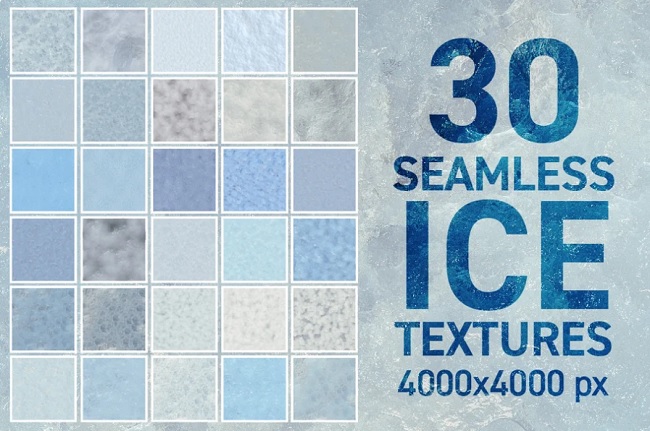 Creativemarket 30 Seamless Ice Textures