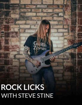 GuitarZoom Rock Licks with Steve Stine 2020 TUTORiAL