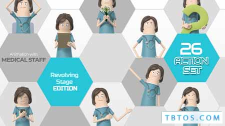 Videohive 26 Action Set Medical Staff