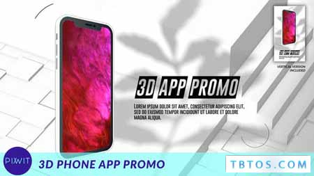 Videohive 3D Phone App Promo