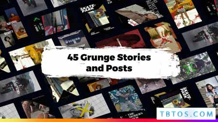 Videohive 45 Grunge Instagram Stories