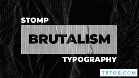 Videohive Brutalism Stomp Typography