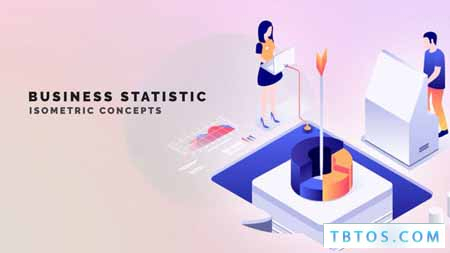 Videohive Business statistic Isometric Concept