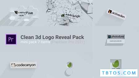 Videohive Clean 3d Logo Reveal Pack 7 Items