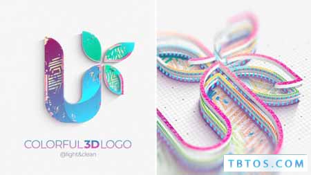 Videohive Colorful 3D Logo Reveal