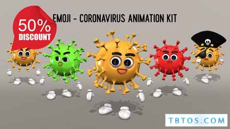 Videohive Emoji Coronavirus Animation Kit