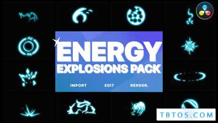 Videohive Energy Explosion Elements DaVinci Resolve