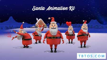 Videohive Happy Christmas v2 Santa Animation Kit