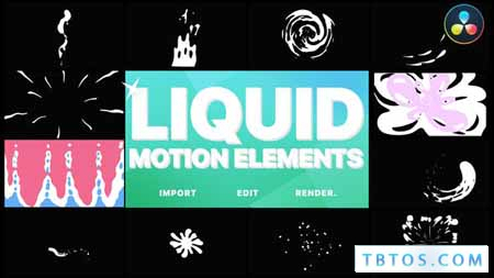 Videohive Liquid Motion Elements DaVinci Resolve