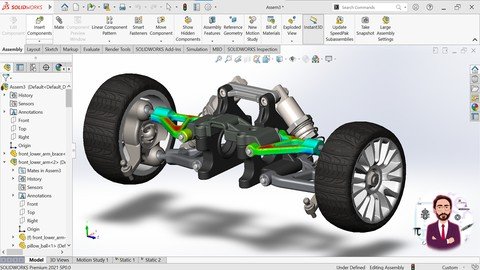 Solidworks Simulation Static Flow Motion Analysis 2021
