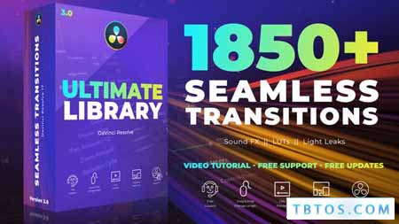 Videohive Seamless Transitions for DaVinci Resolve V3 1