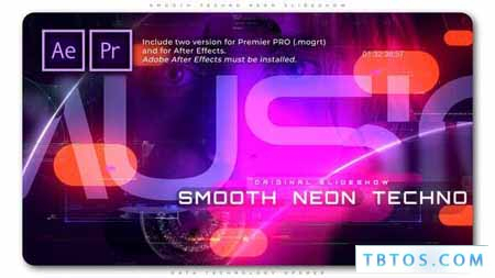 Videohive Smooth Techno Neon Slideshow