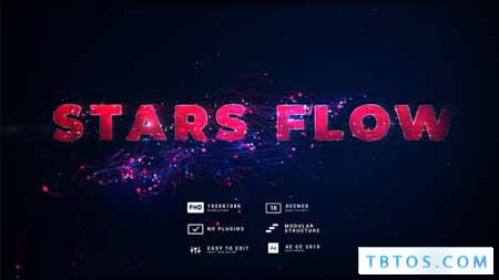Videohive Stars Flow Event Titles