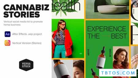 Videohive Vertical Cannabiz Hemp Product Business Stories