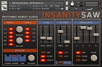 Rhythmic Robot Audio Insanity Saw KONTAKT Smoove Grooves