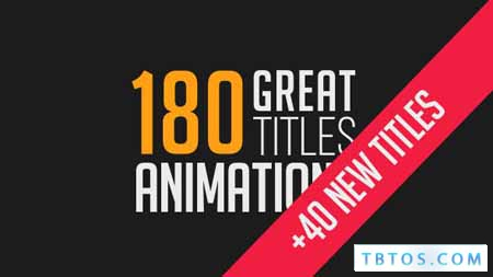 Videohive 180 Great Title Animations