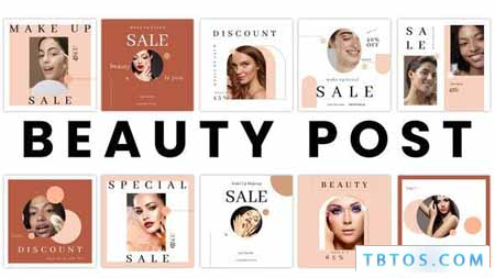 Videohive Beauty And Fashion Instagram Post Pack