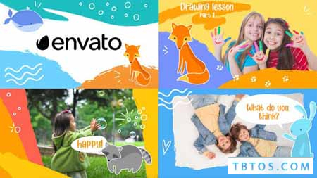 Videohive Cartoon Kids Slideshow Premiere Pro MOGRT