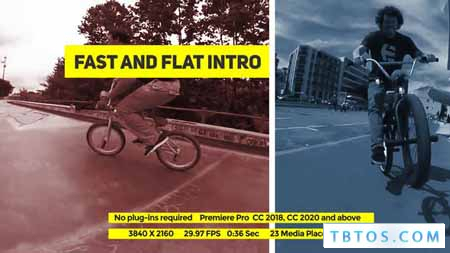 Videohive Fast And Flat Intro Premiere Mogrt