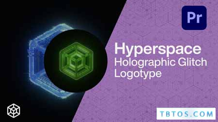 Videohive Hyperspace Holographic Glitch Logo