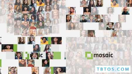 Videohive Mosaic Logo Reveals Premiere Pro