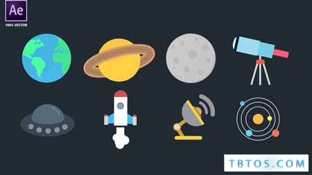 Videohive Space Icons Pack