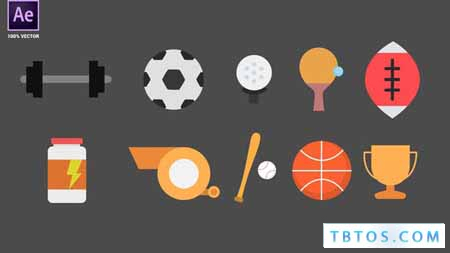 Videohive Sport Animated Icons