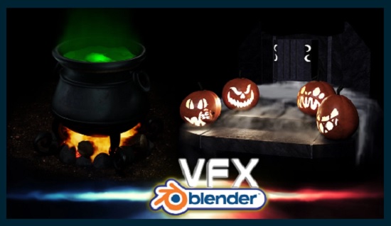 Skillshare Blender VFX Liquid Fire Smoke by 3D Tudor Neil Bettison
