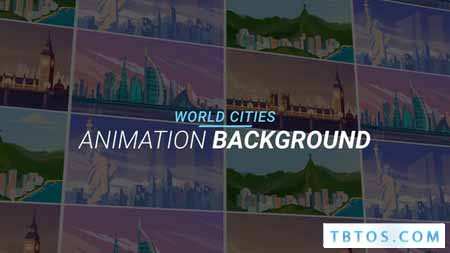 Videohive World cities Animation background
