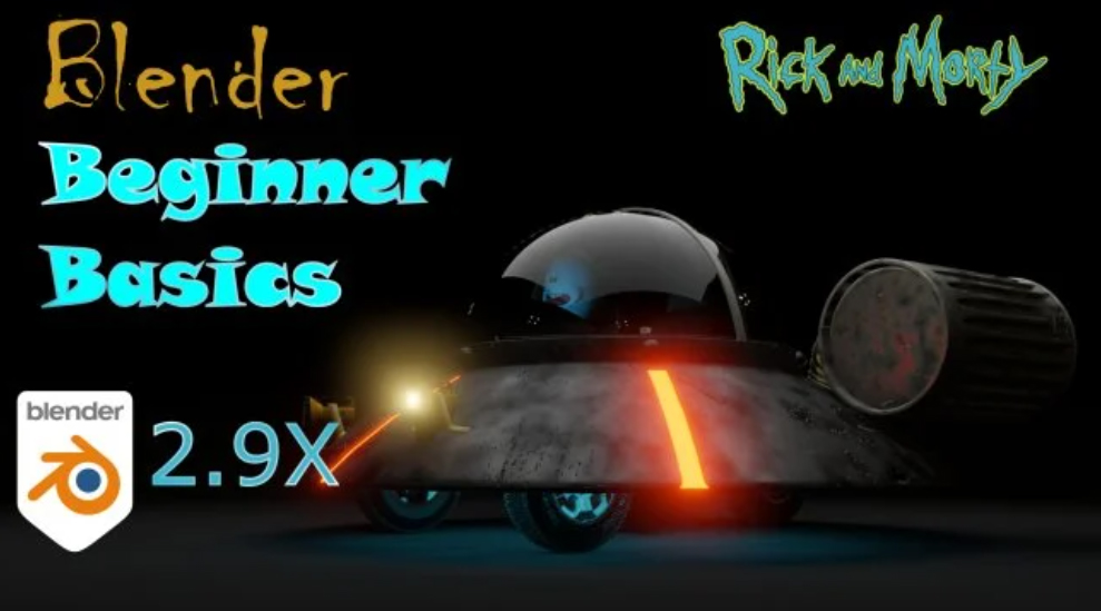 Skillshare Blender Beginner Basics Rick and Morty Spaceship by EduCraft Ideas