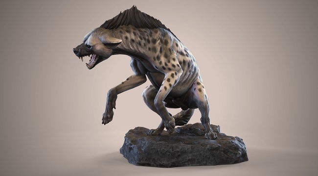 Artstation Hyena Dynamic Animal Sculpting