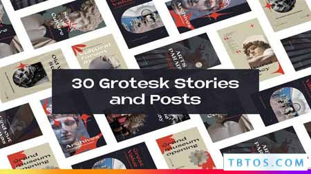 Videohive 30 Grotesque Instagram Stories and Posts
