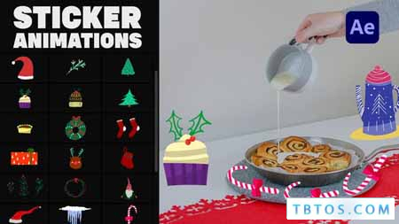 Videohive Cartoon Christmas Icons for After Effects