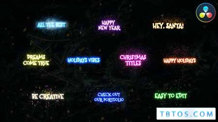 Videohive Christmas Magic Titles DaVinci Resolve