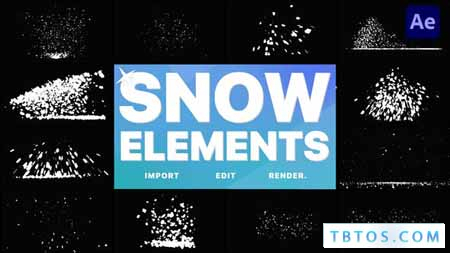 Videohive Christmas Snow Elements After Effects