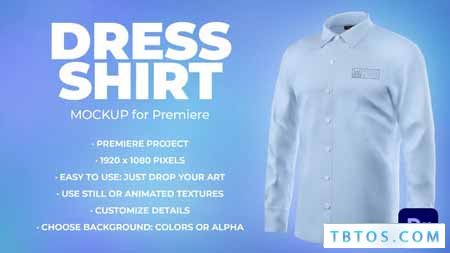 Videohive Dress Shirt Mockup Template Animated Mockup PREMIERE
