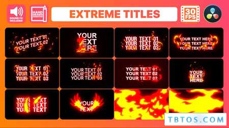 Videohive Extreme Titles for DaVinci Resolve