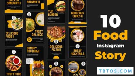 Videohive Food Promo Stories Food Instagram Story Pack