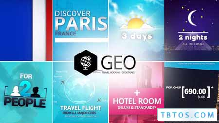 Videohive GEO Travel Booking Promo Trip Package