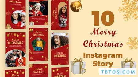 Videohive Merry Christmas Social Story Pack